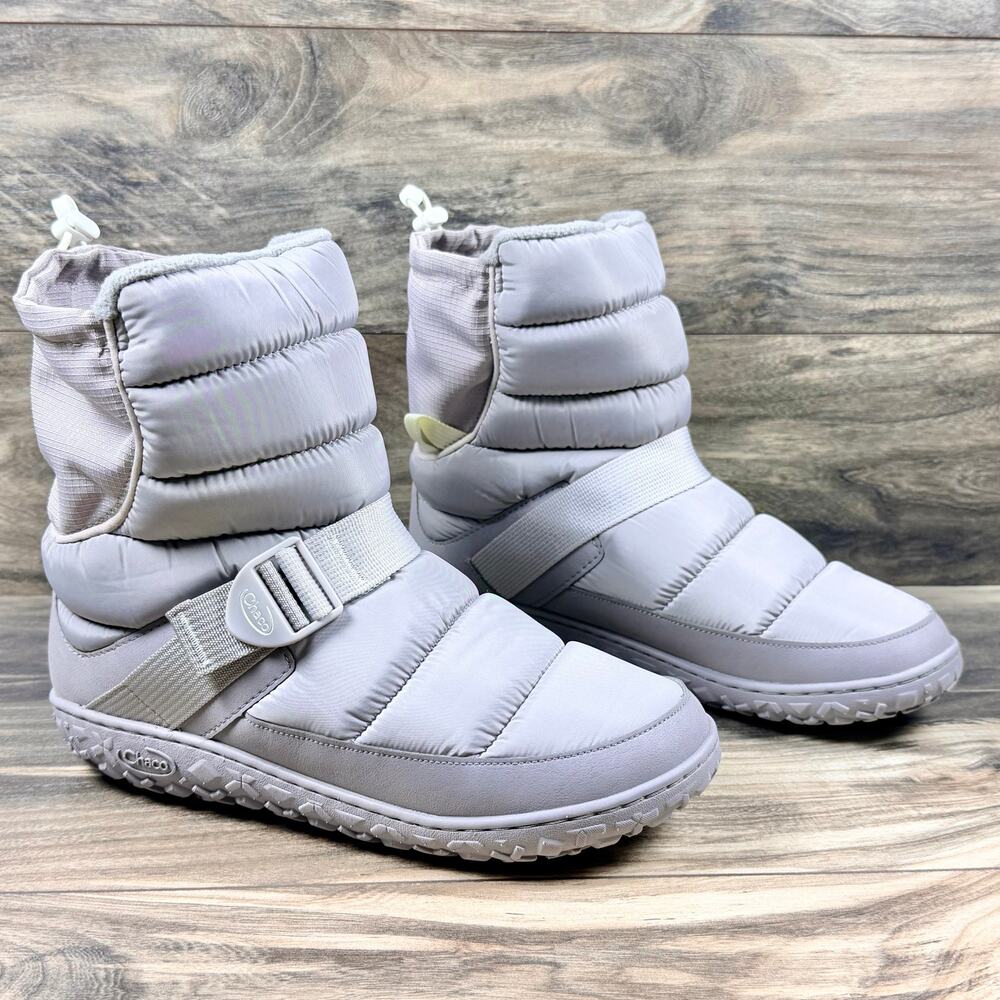 NIB Chaco Ramble Puff Tall Winter Boots 10M Ash Gray Puffer - Picture 6 of 9